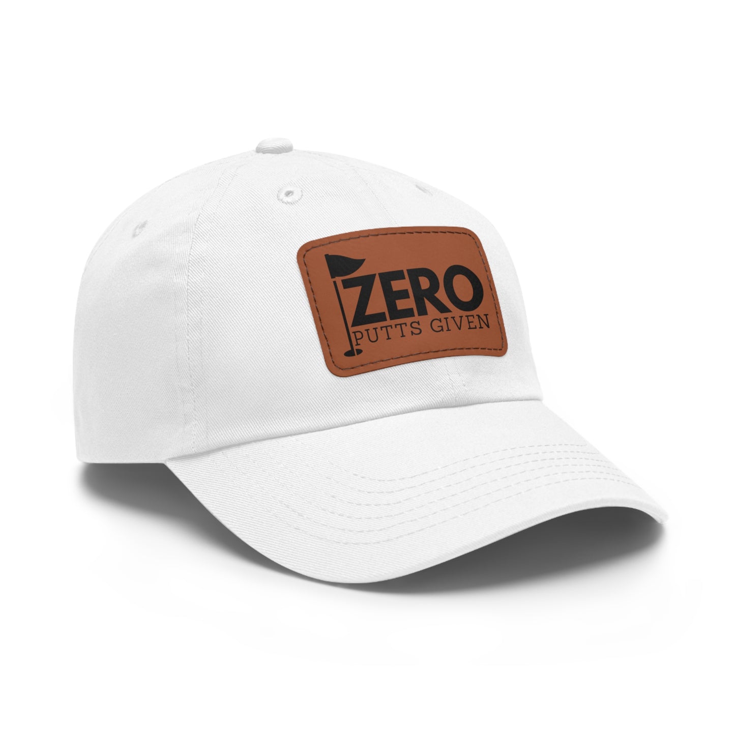 Zero Putts Given Leather Patch Cap