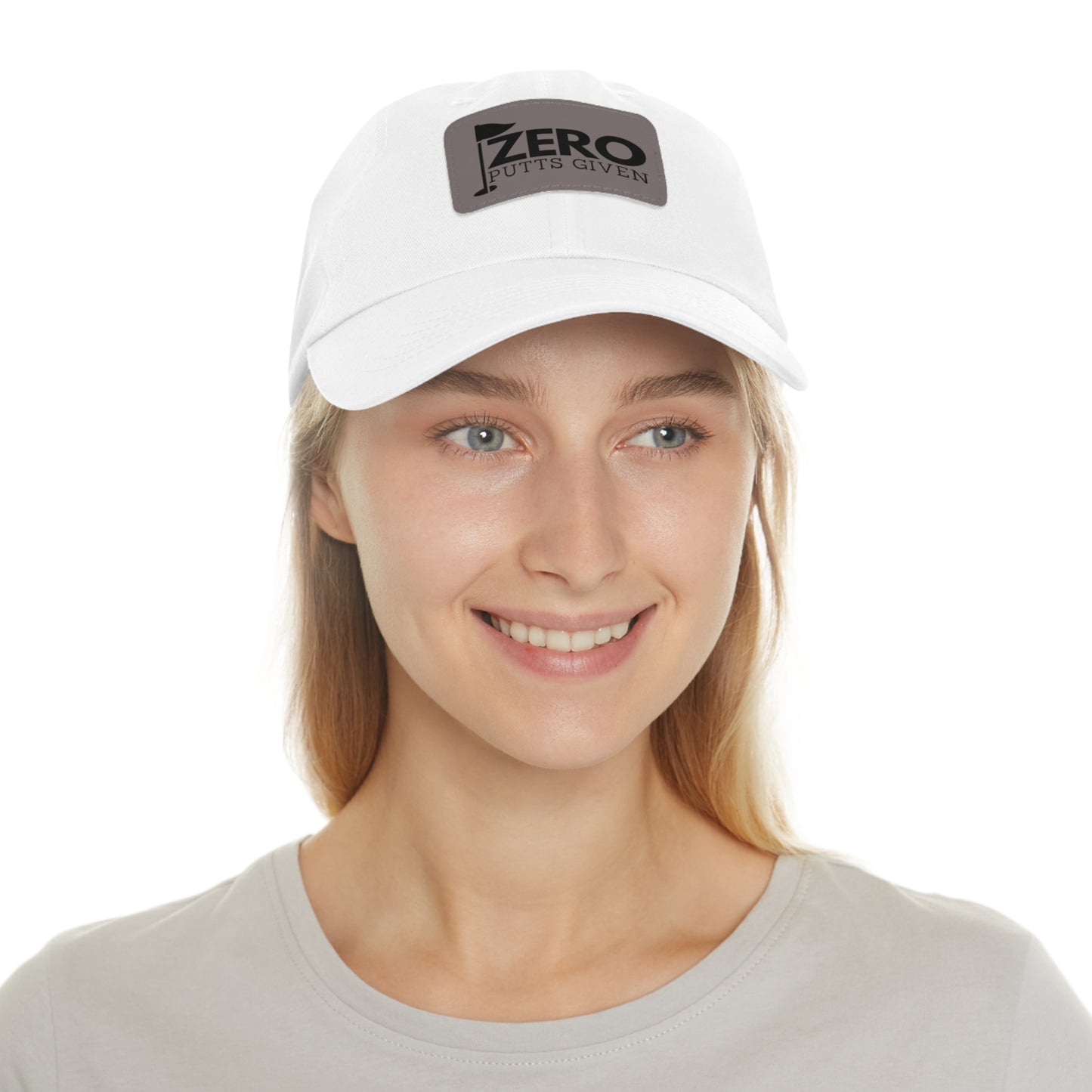 Zero Putts Given Leather Patch Cap