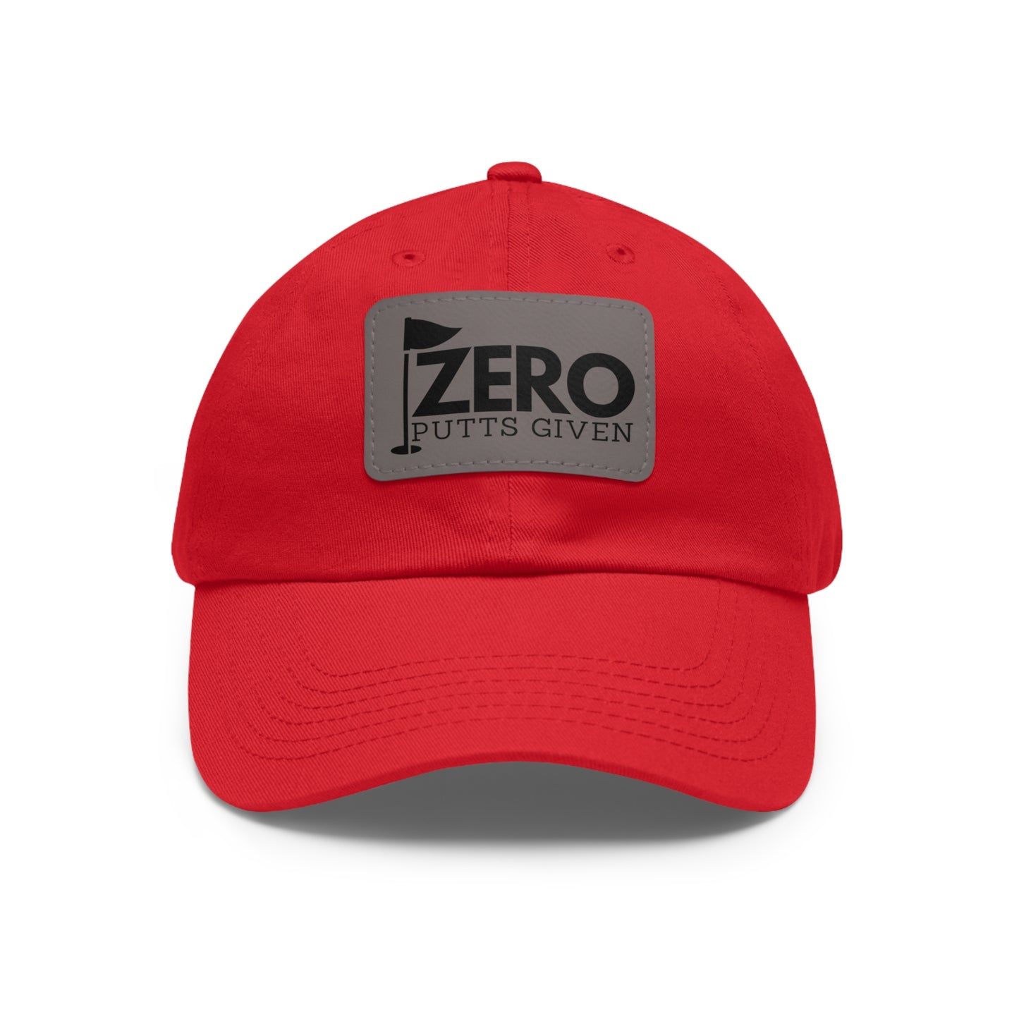 Zero Putts Given Leather Patch Cap