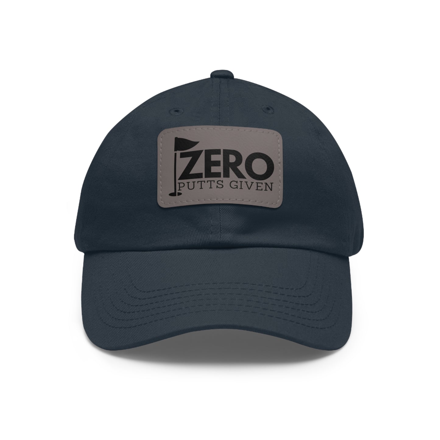 Zero Putts Given Leather Patch Cap