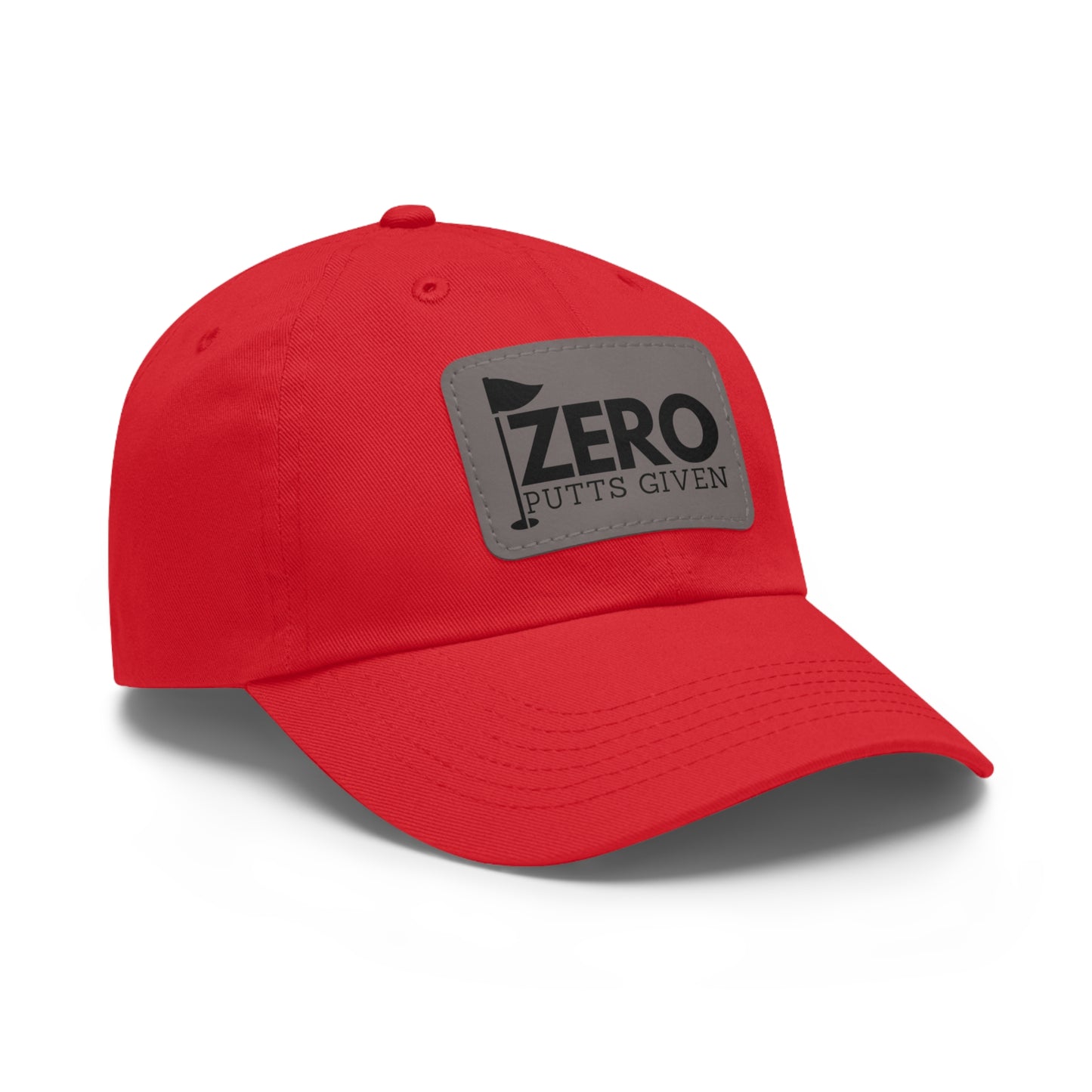 Zero Putts Given Leather Patch Cap