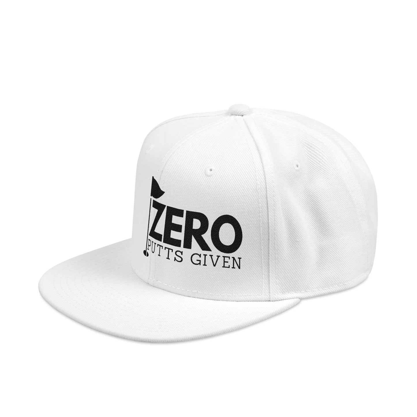 Zero Putts Given Snapback Hat