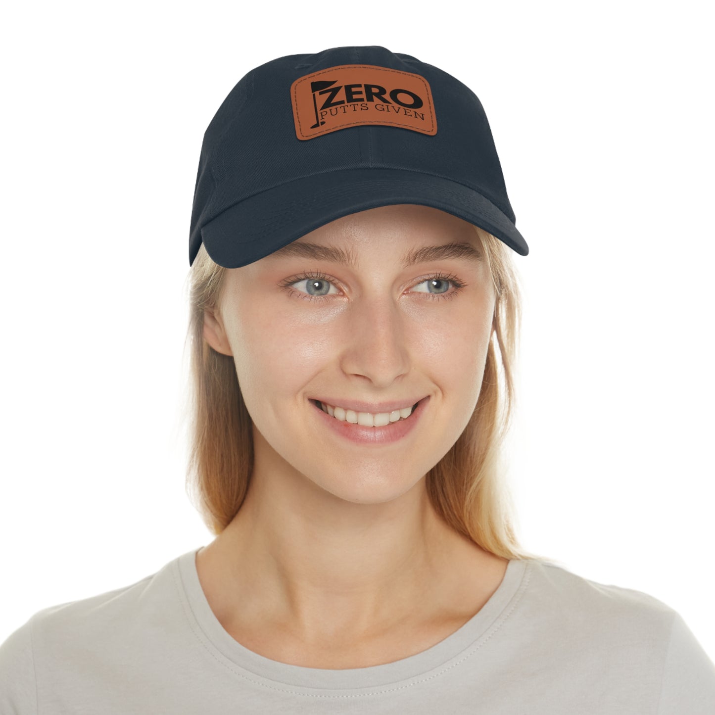 Zero Putts Given Leather Patch Cap