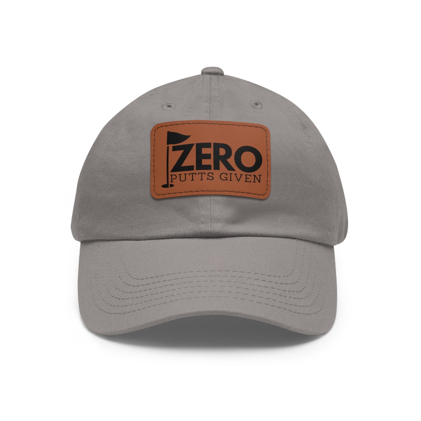 Zero Putts Given Leather Patch Cap