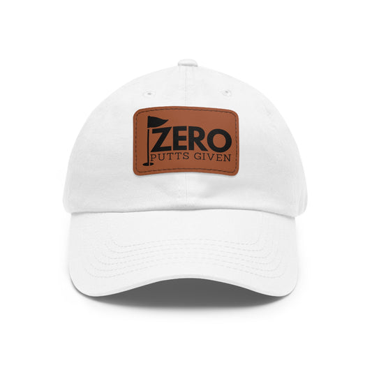 Zero Putts Given Leather Patch Cap