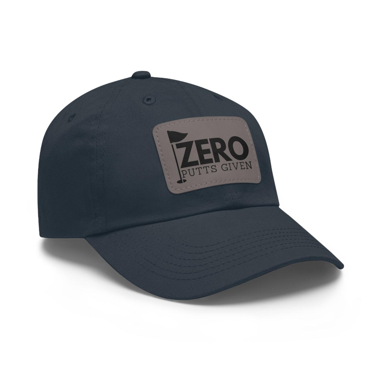 Zero Putts Given Leather Patch Cap