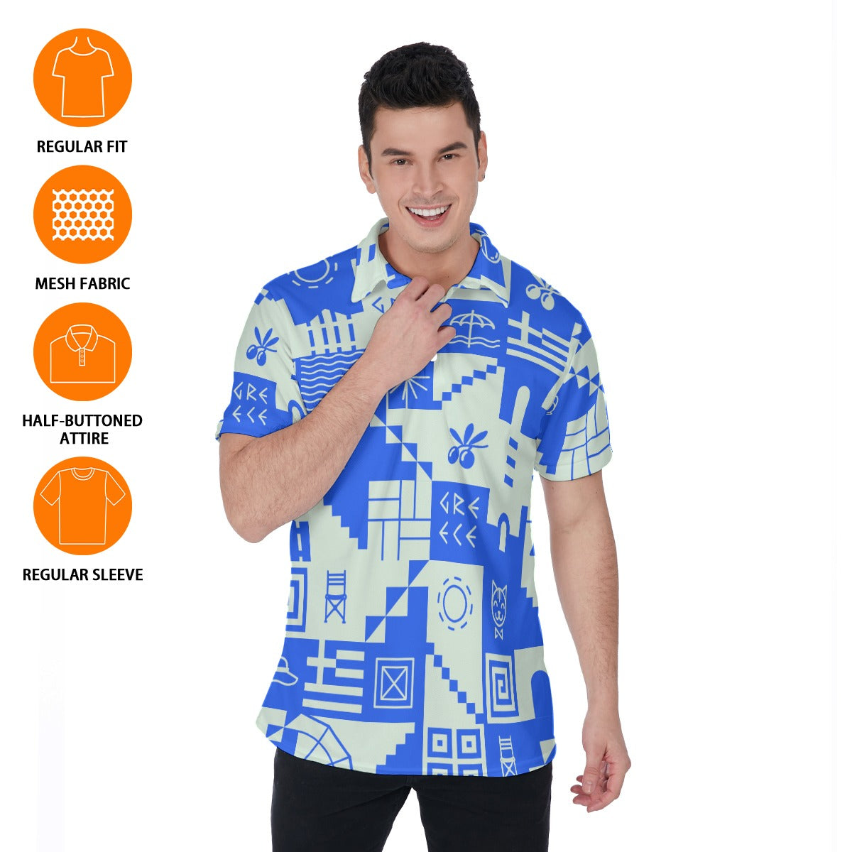 Vacay All Day Men's Polo Shirt