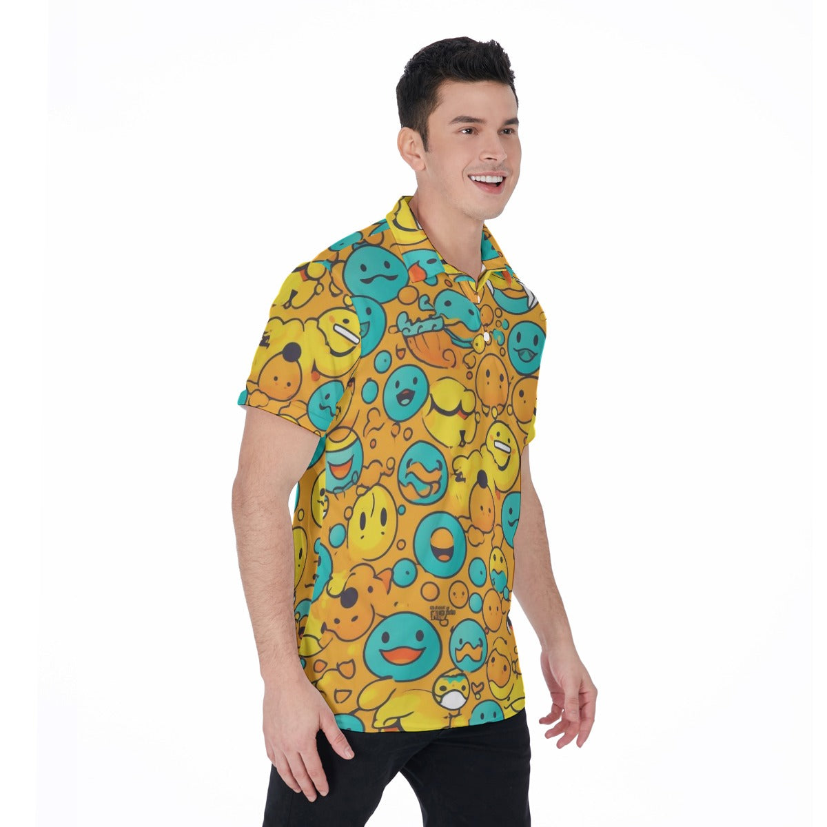 Glass Case of Emotion Print Men's Polo Shirt