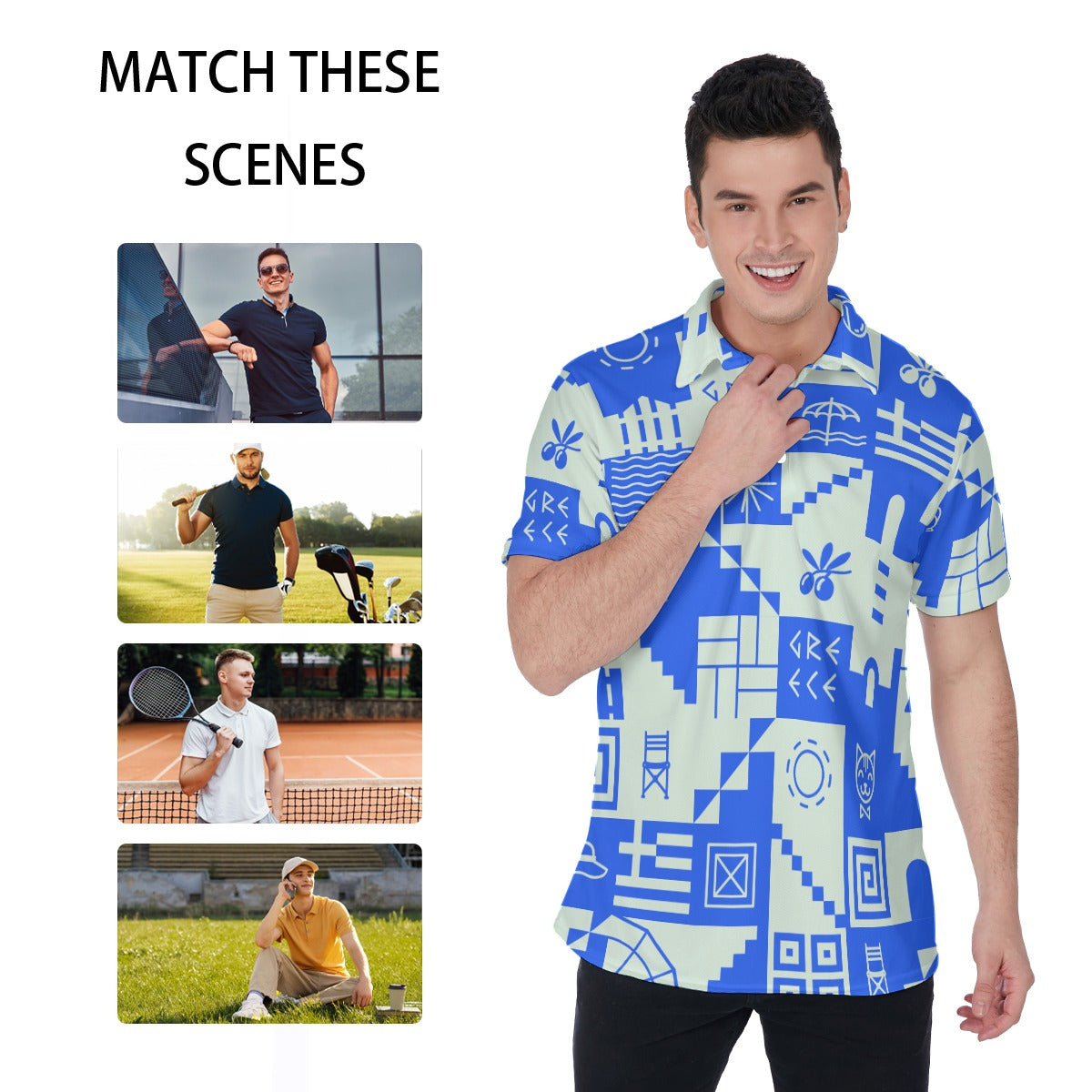Vacay All Day Men's Polo Shirt