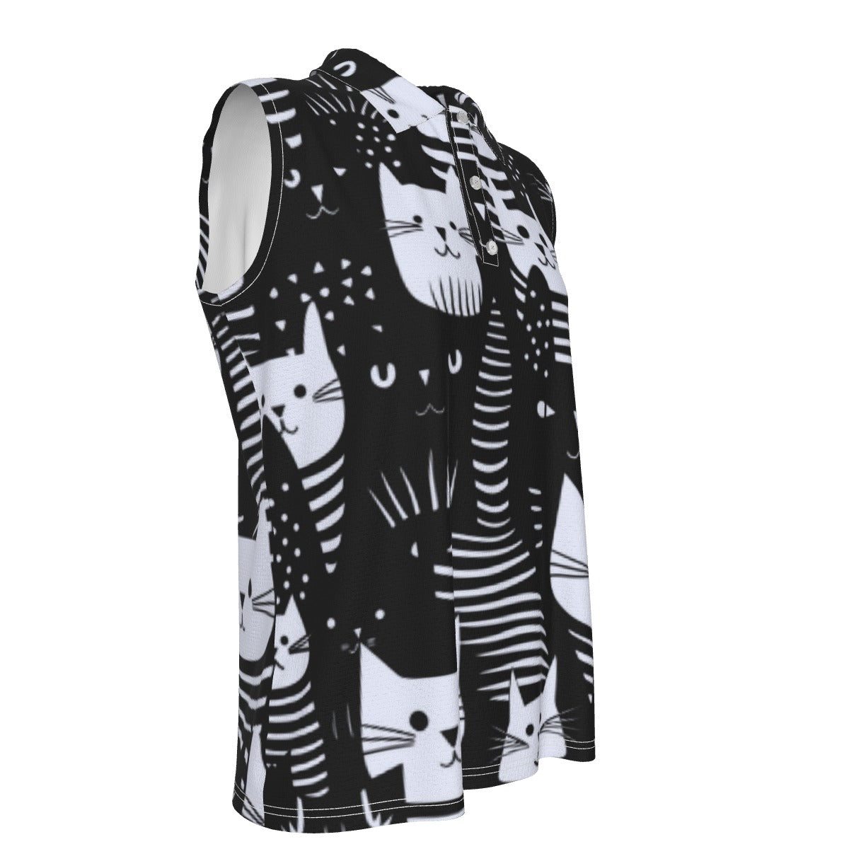 Fat Cat Women's UV Protection Sleeveless Polo Shirt