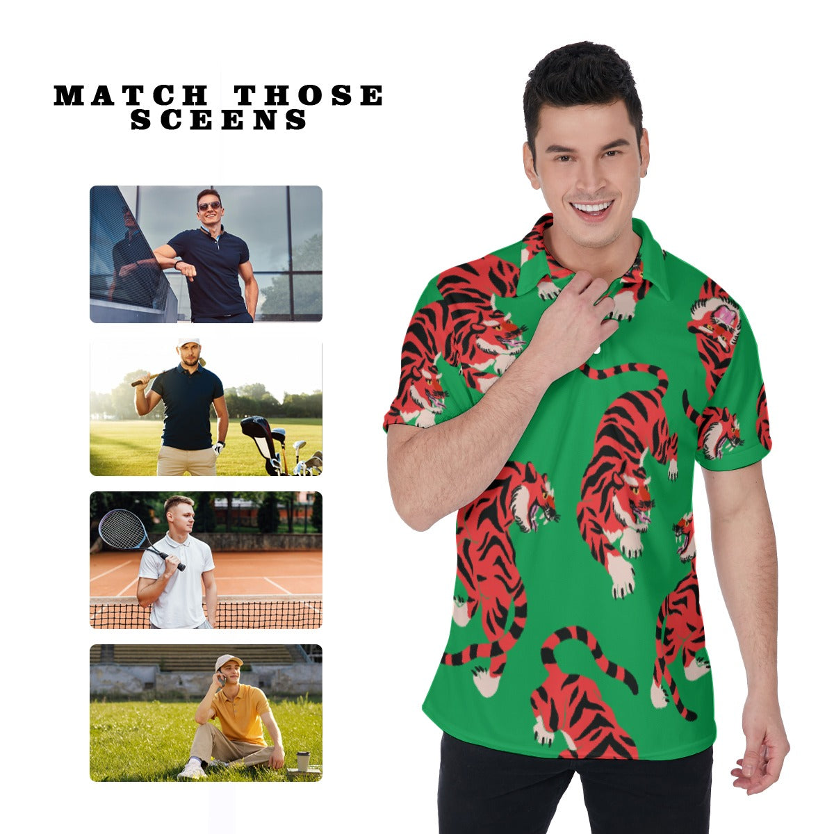 Eye of the Tiger Men's Polo Shirt