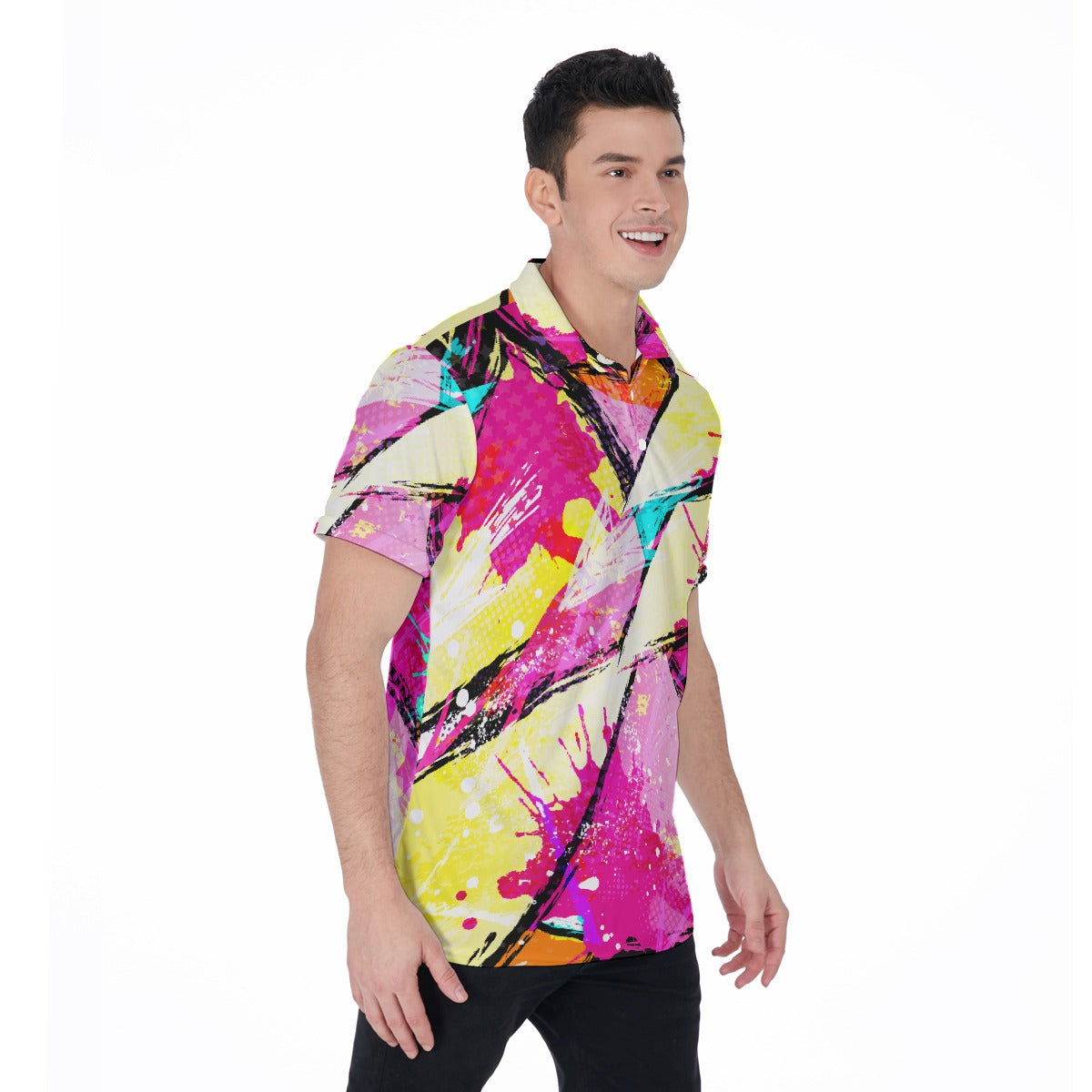 Pinky Wink Men's Polo Shirt