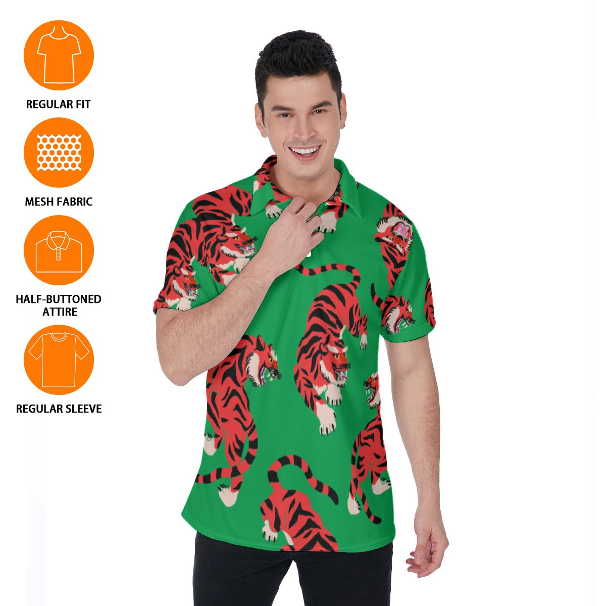 Eye of the Tiger Men's Polo Shirt
