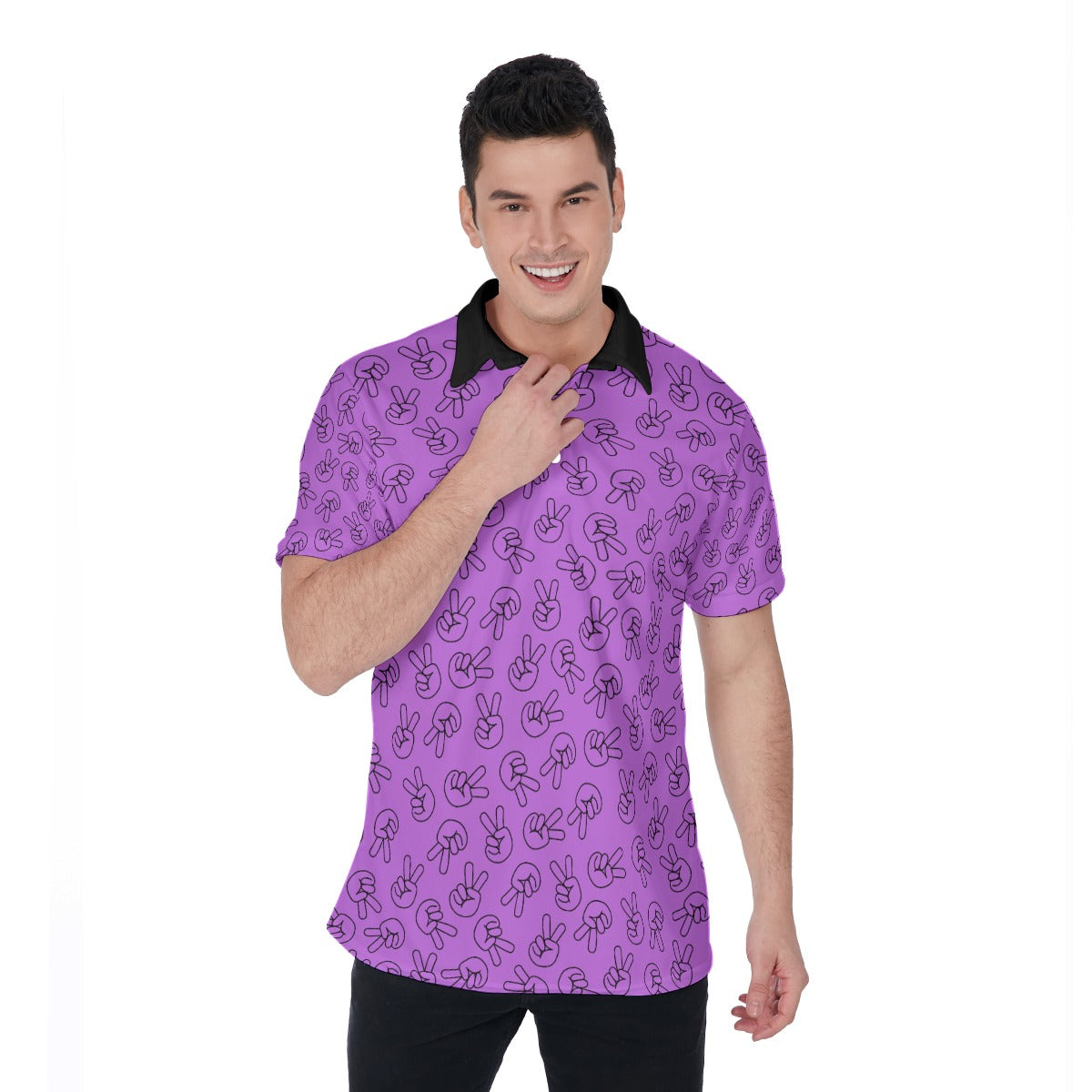 Peace Out Men's Polo Shirt
