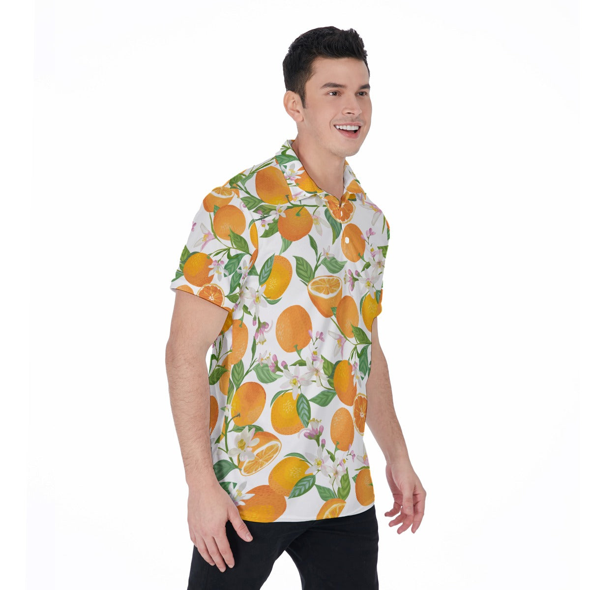Orange Blast Men's Polo Shirt