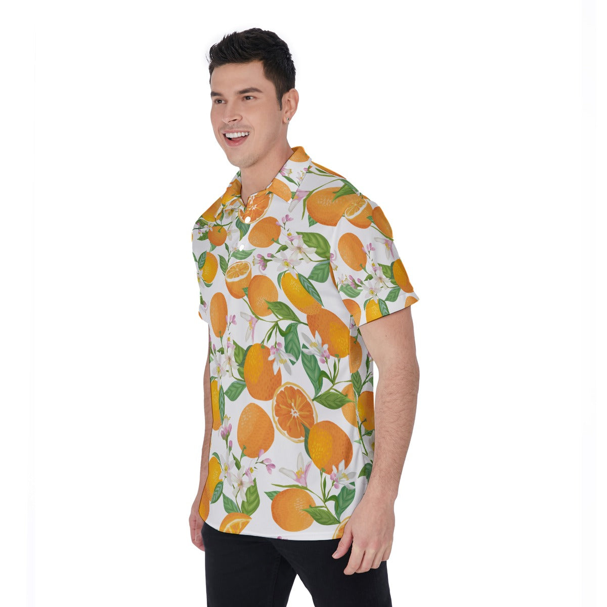 Orange Blast Men's Polo Shirt
