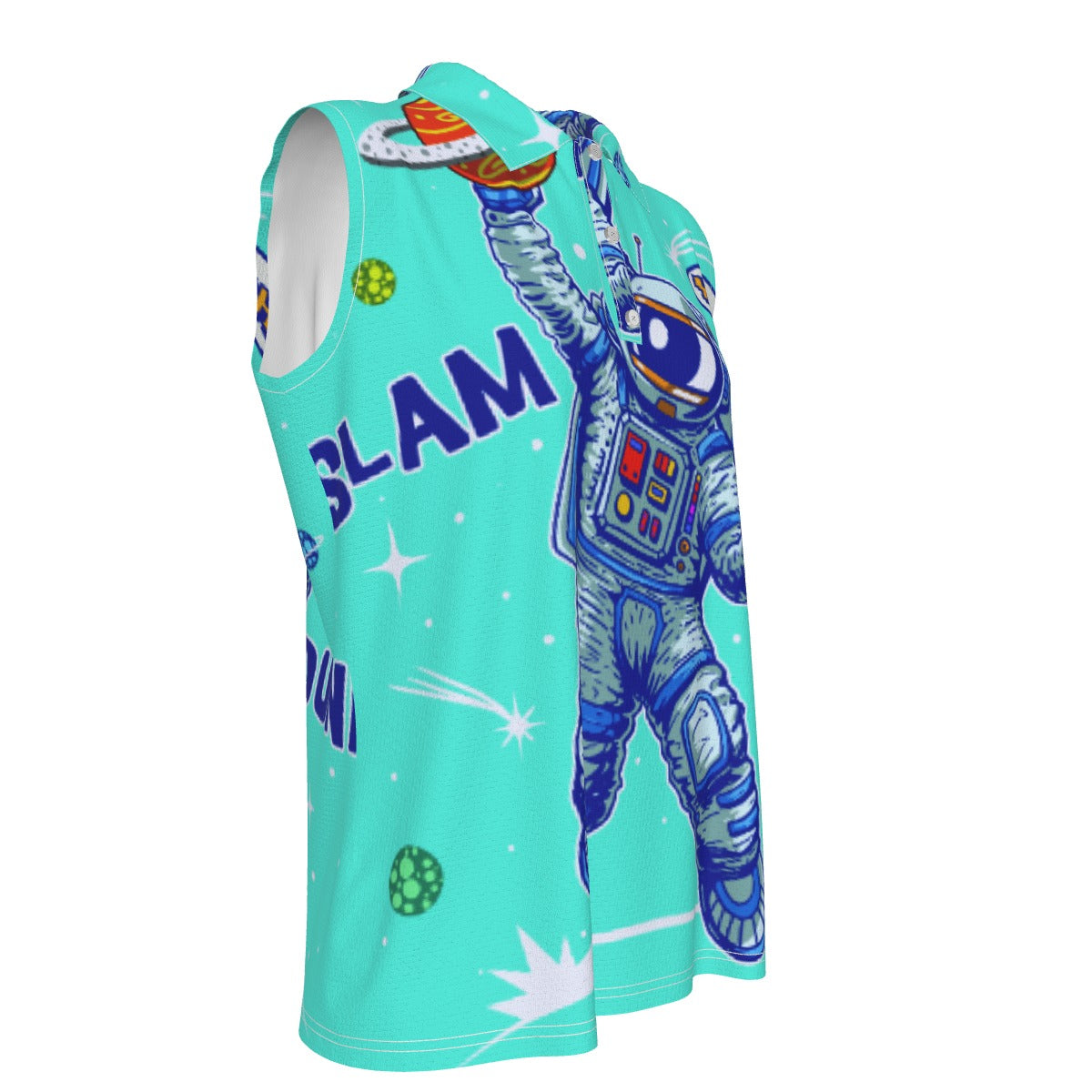 Cool Space Sleeveless Polo Shirt