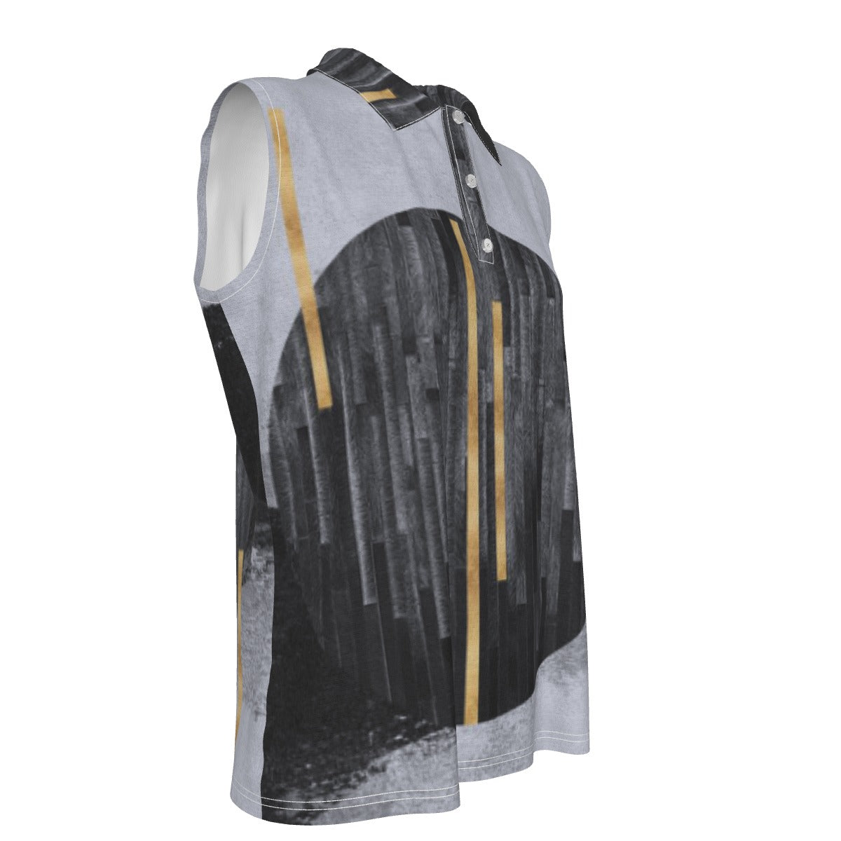Classical Music Sleeveless Polo Shirt