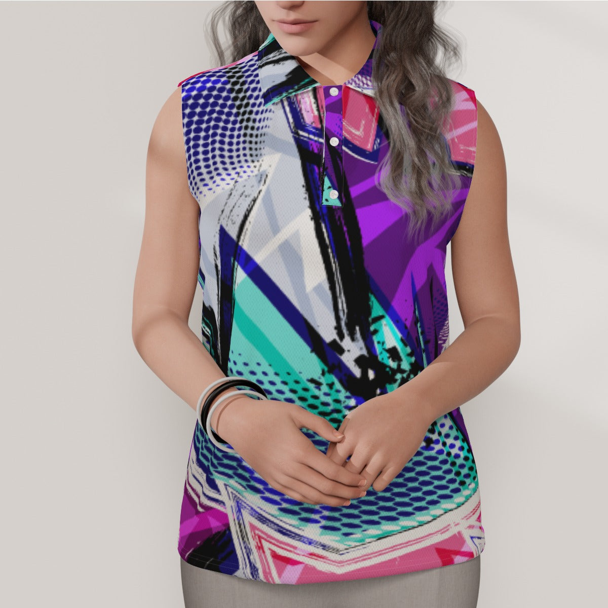 Skyline Women's Sleeveless POLO Shirt