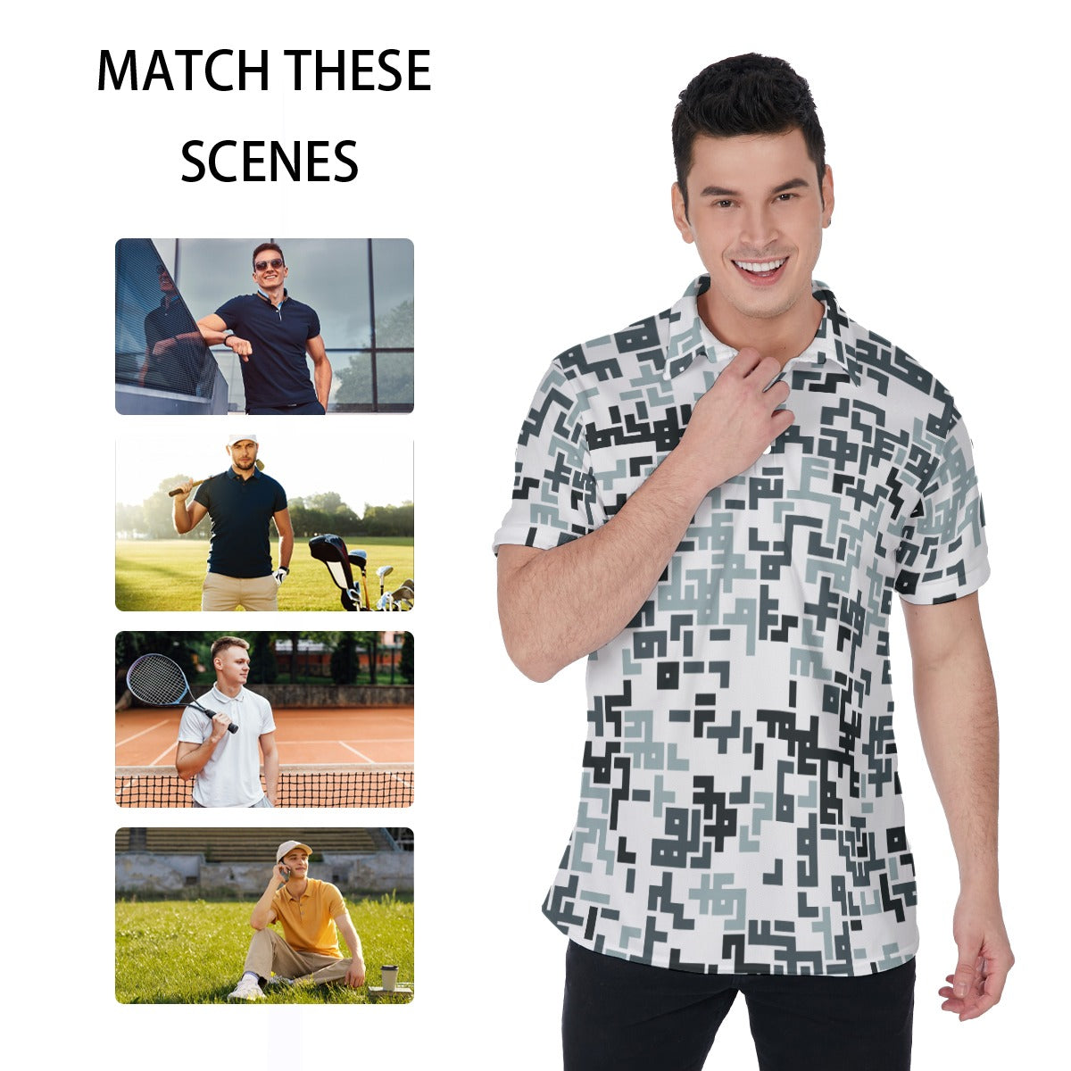 Tetris Men's Polo Shirt
