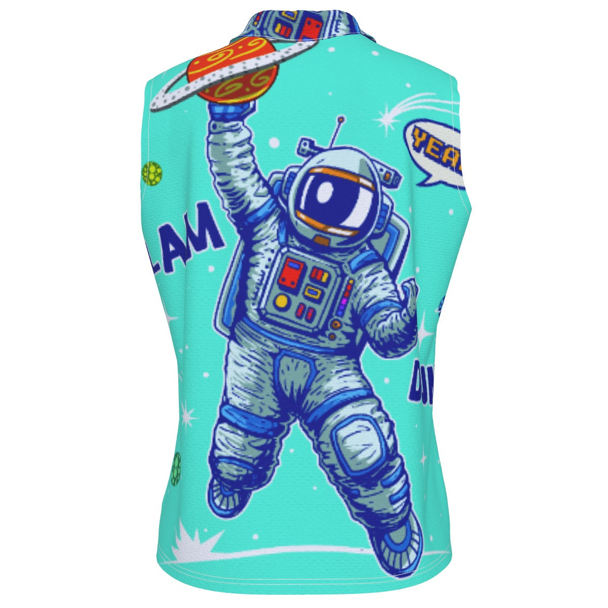 Cool Space Sleeveless Polo Shirt