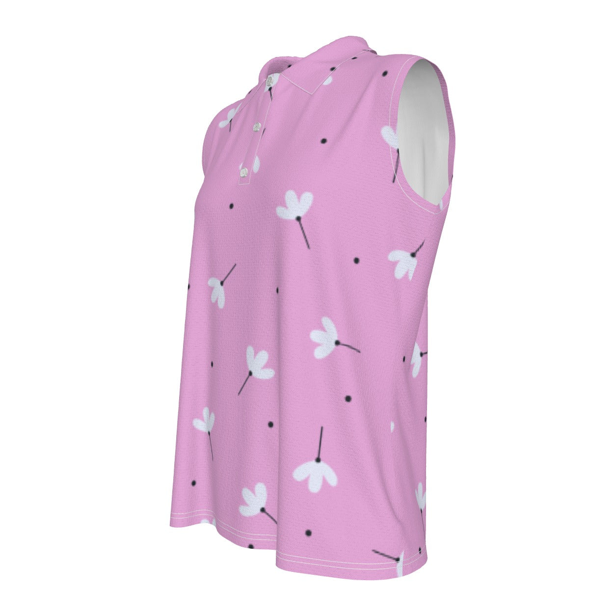 Preppy Sleeveless Polo Shirt