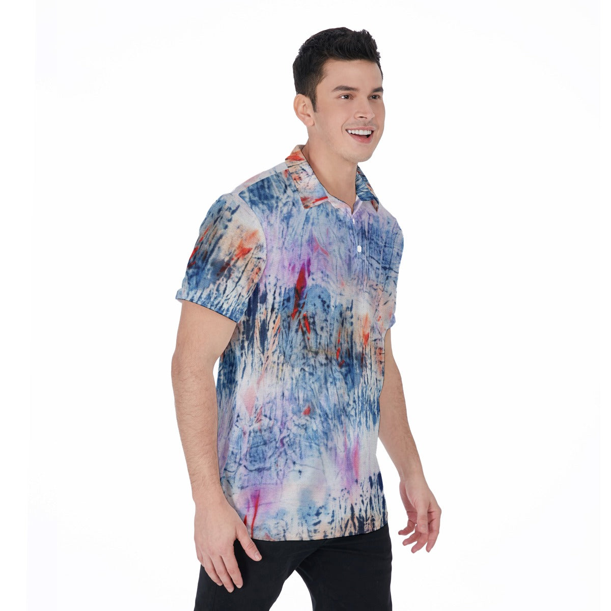 Watercolor Men's Polo Shirt