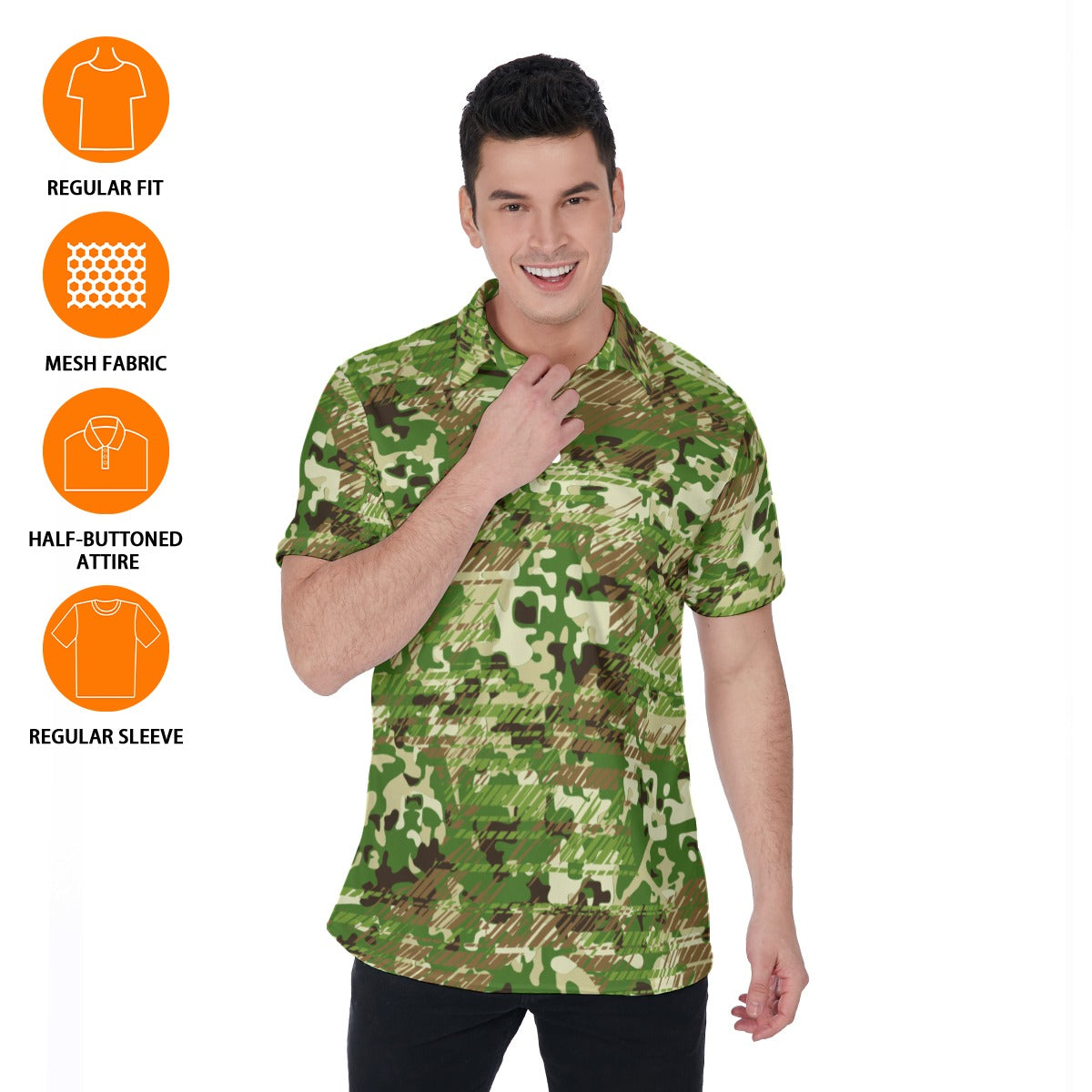 Urban Camo Men's Polo Shirt