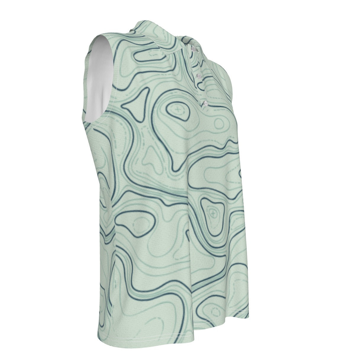 Green Reader Women's UV Protection Sleeveless Polo Shirt