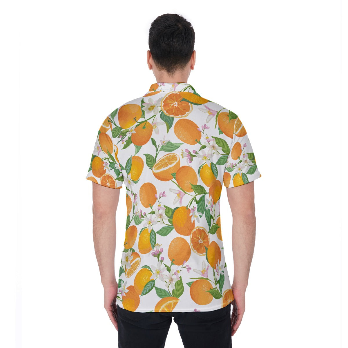 Orange Blast Men's Polo Shirt