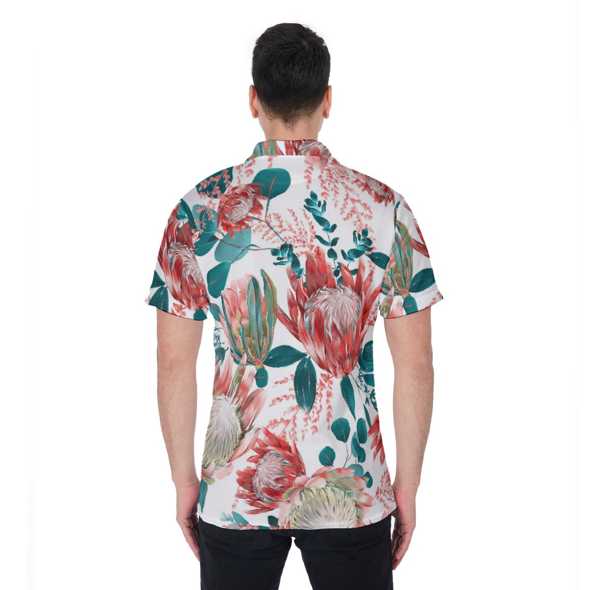Flower Fire Men's Polo Shirt