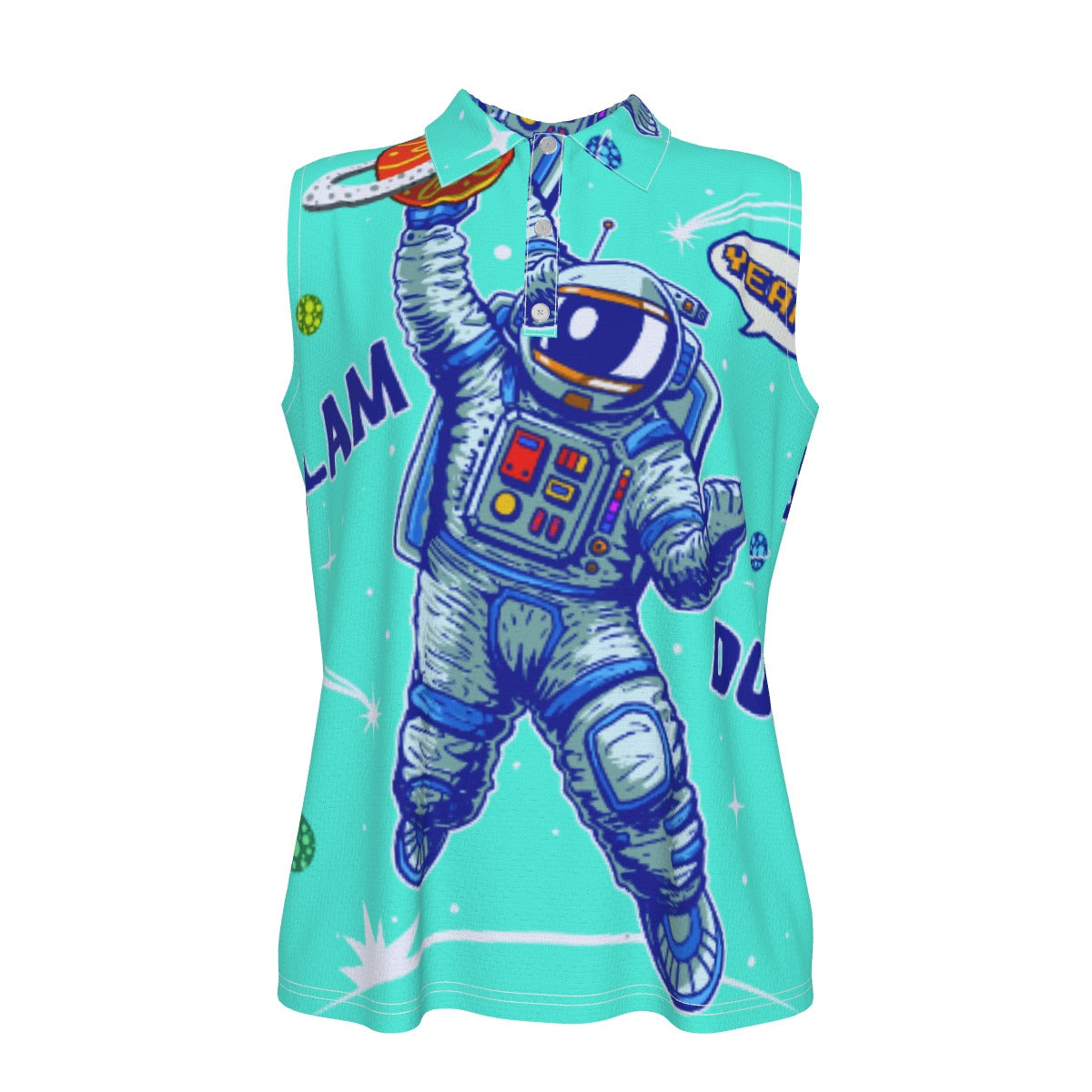 Cool Space Sleeveless Polo Shirt