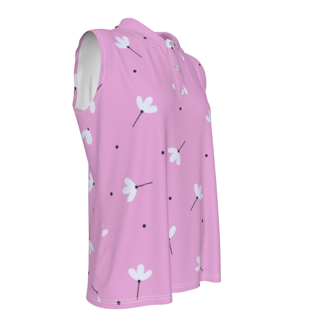 Preppy Sleeveless Polo Shirt