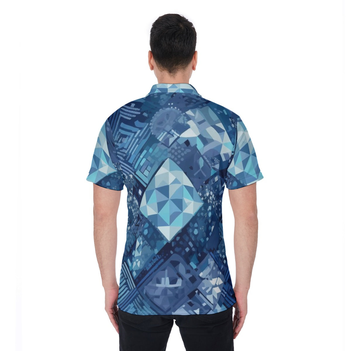 Blue Diamonds Men's Polo Shirt