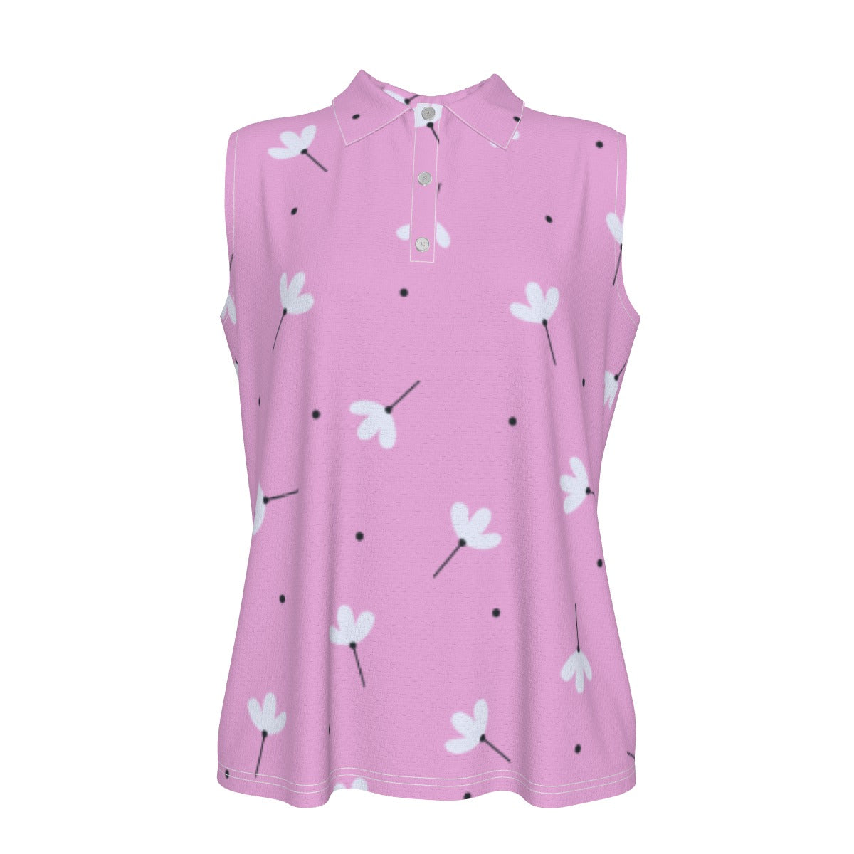 Preppy Sleeveless Polo Shirt