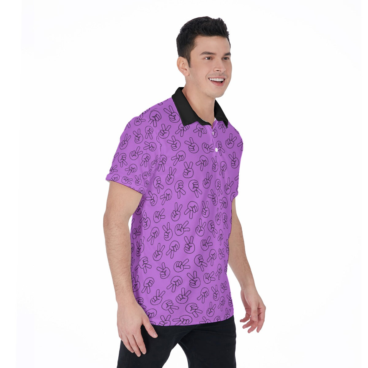 Peace Out Men's Polo Shirt