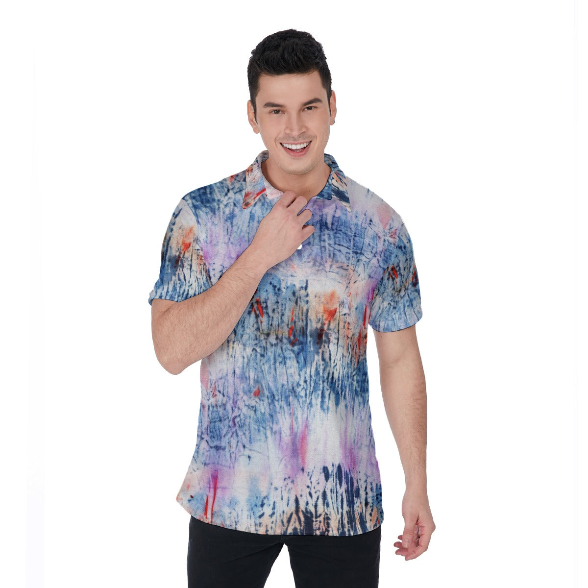 Watercolor Men's Polo Shirt