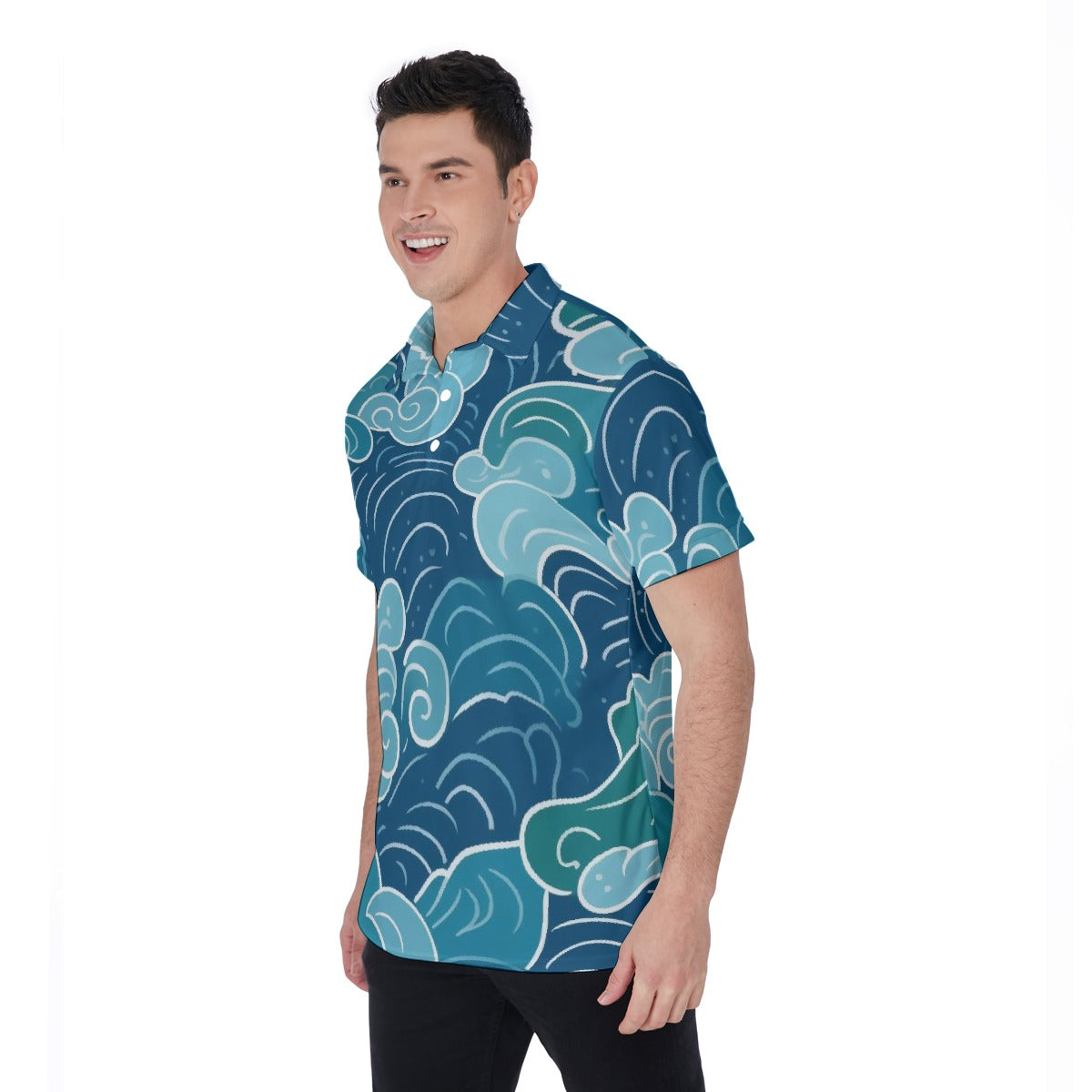 Making Waves Men's Polo Shirt