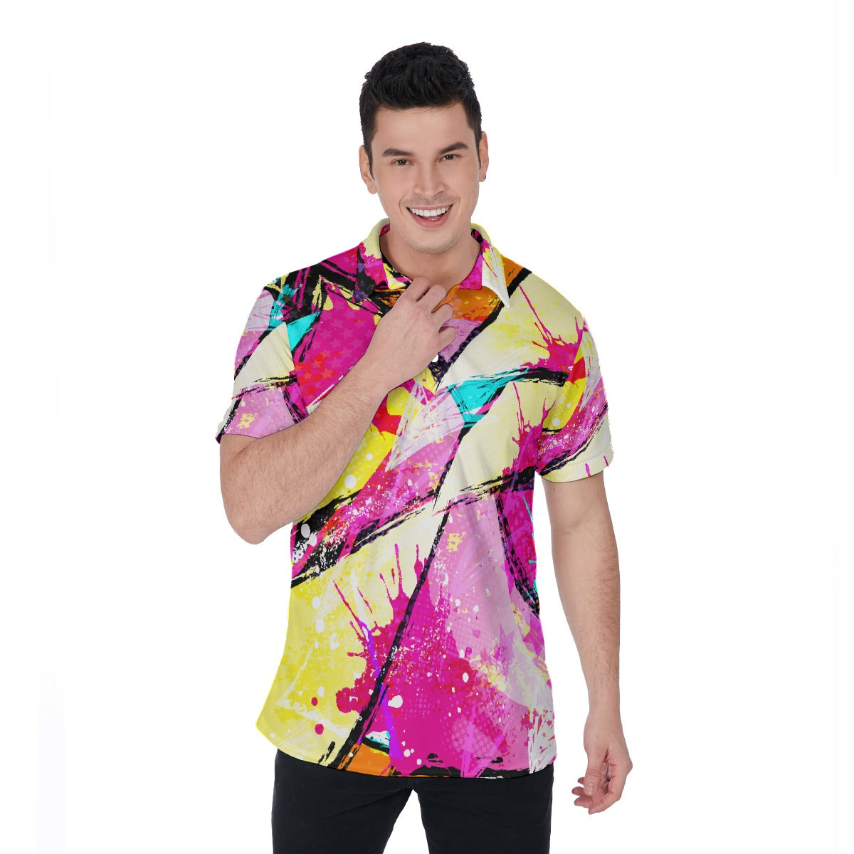 Pinky Wink Men's Polo Shirt