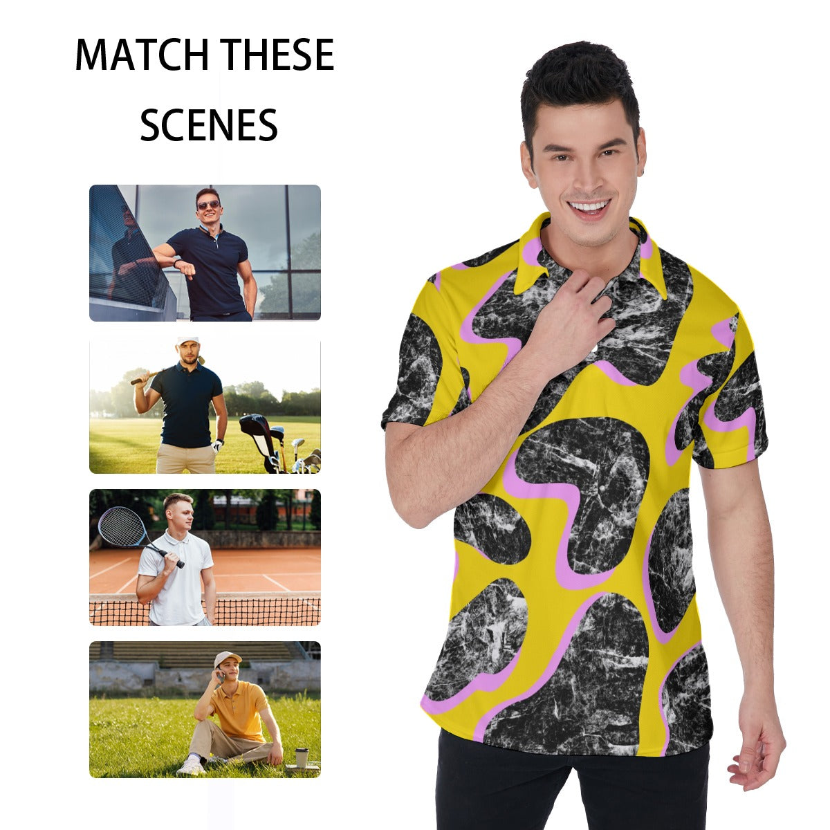 Black Holes Men's Polo Shirt