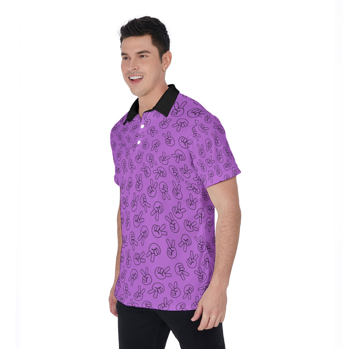 Peace Out Men's Polo Shirt