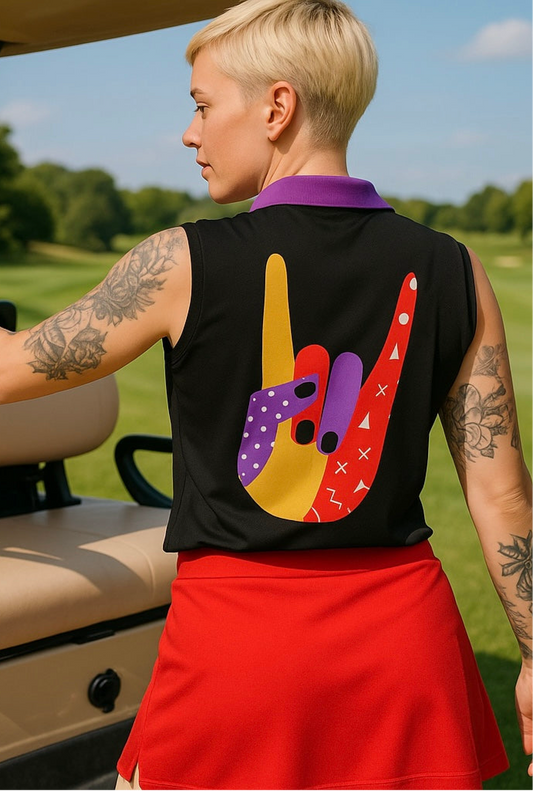 Rock On Women's Sleeveless POLO Shirt