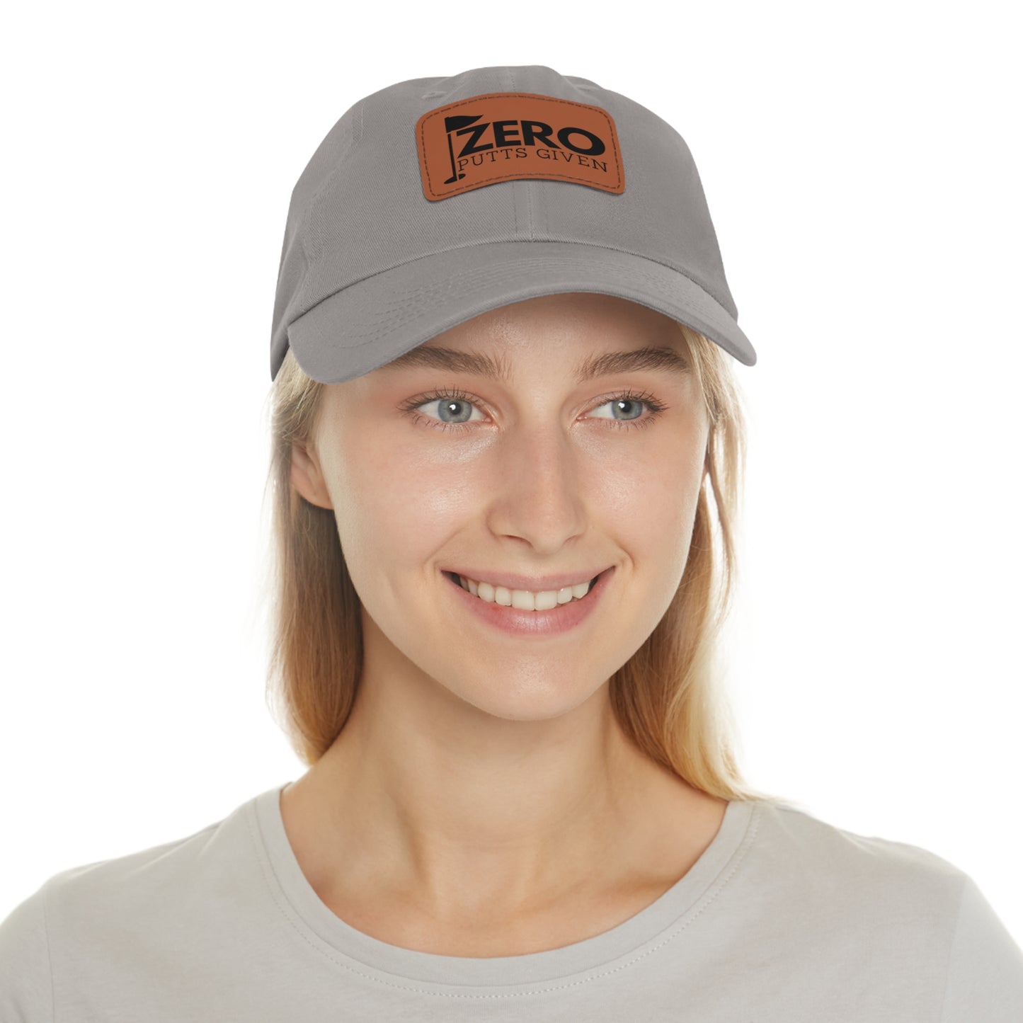 Zero Putts Given Leather Patch Cap