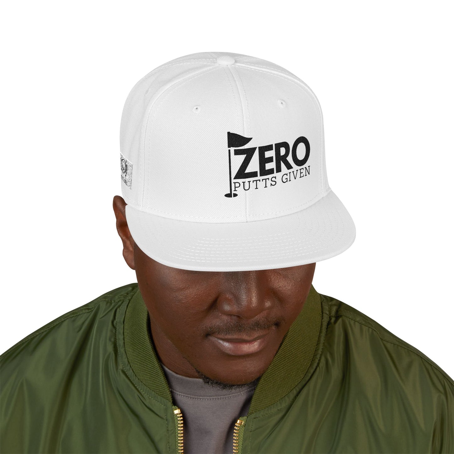 Zero Putts Given Snapback Hat