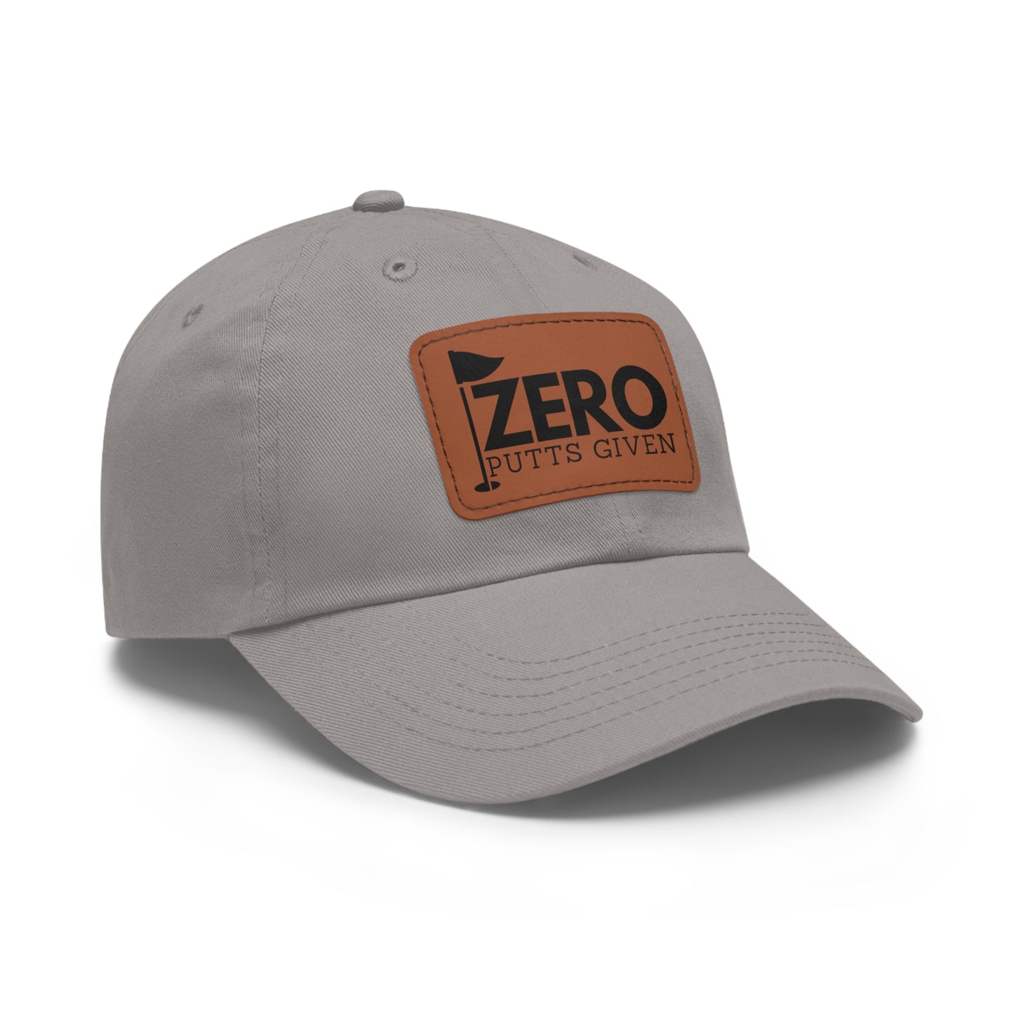 Zero Putts Given Leather Patch Cap