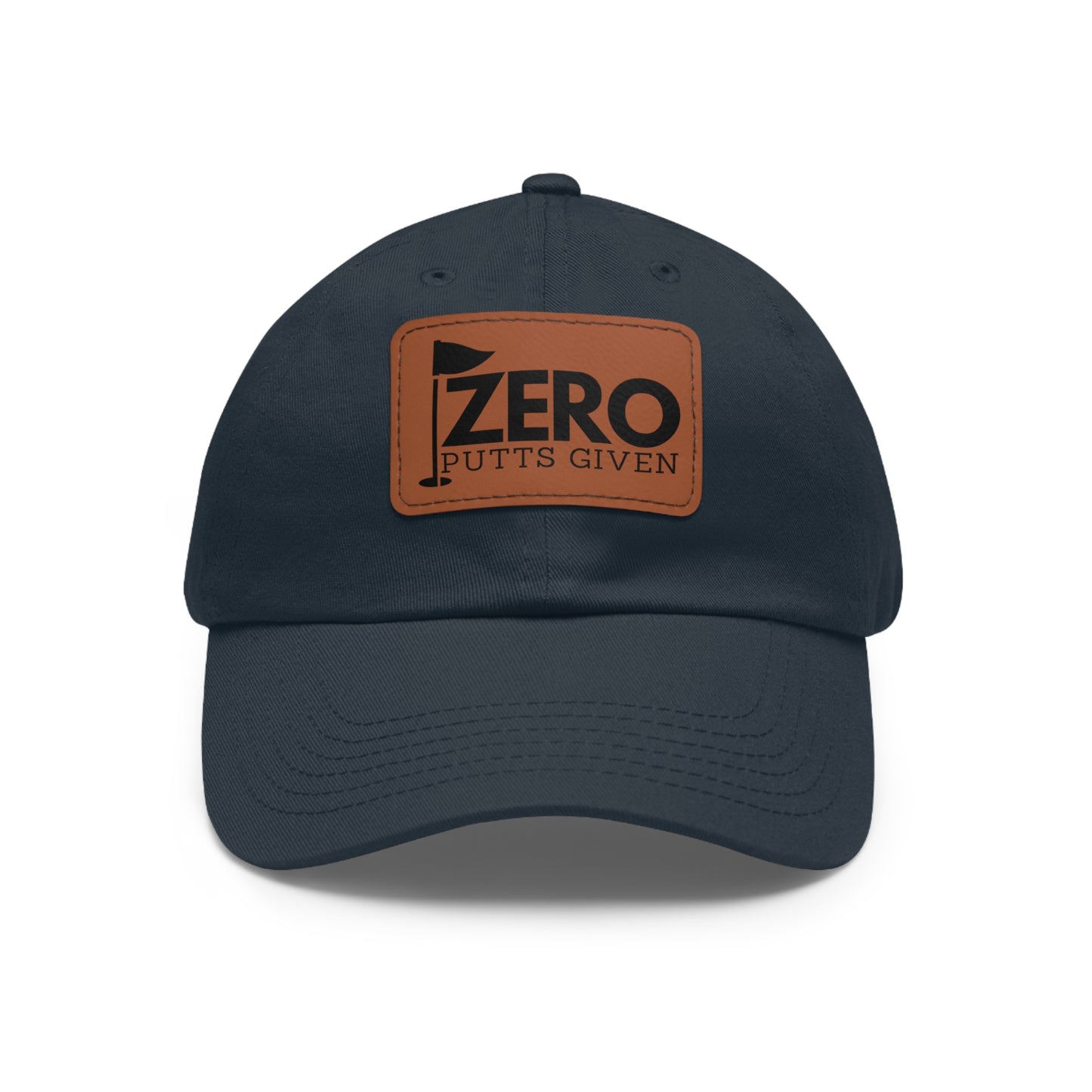 Zero Putts Given Leather Patch Cap