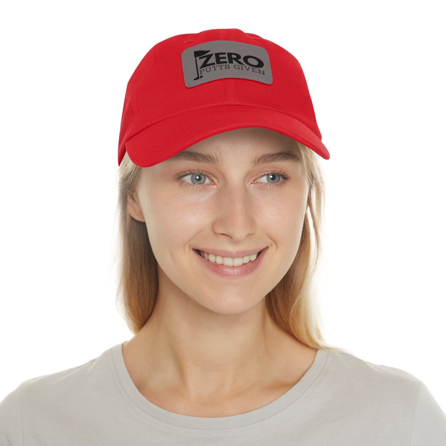 Zero Putts Given Leather Patch Cap