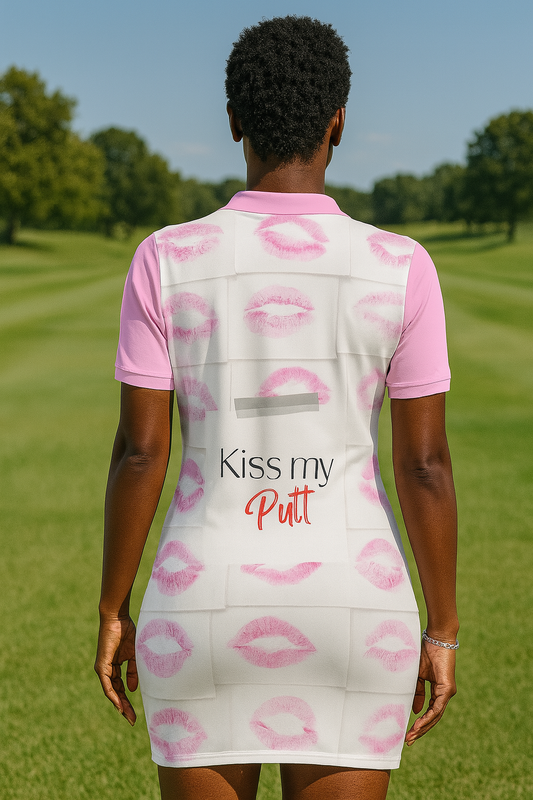 Kiss My Putt Women's Polo Collar Dress