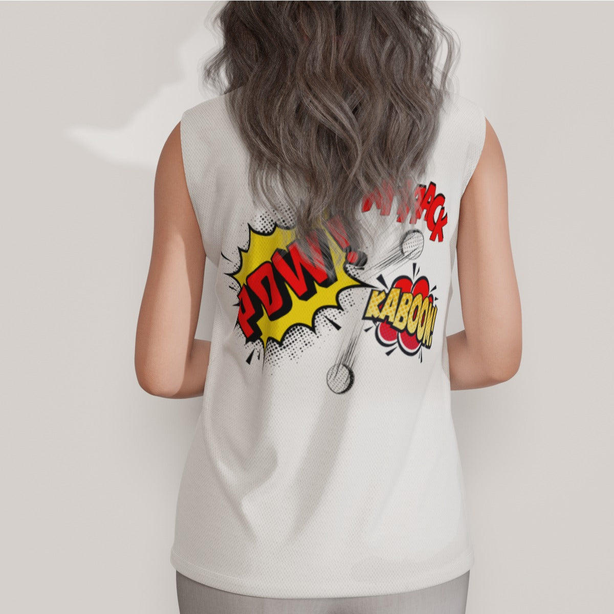 Kaboom Women's Sleeveless Polo Shirt