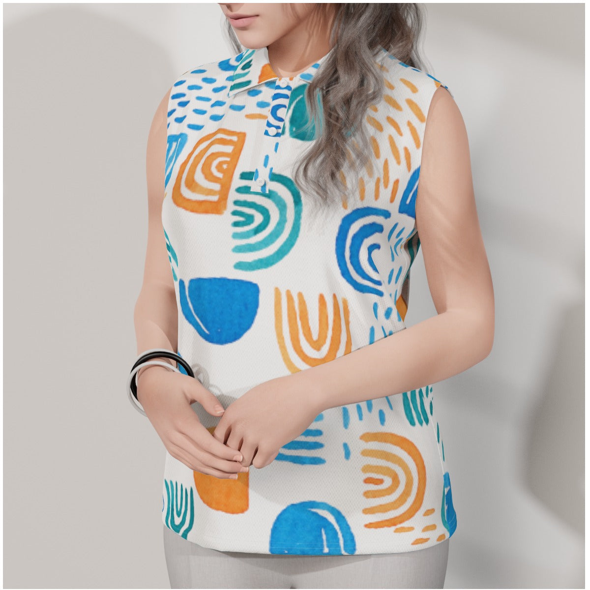 Dreamy Women's Sleeveless POLO Shirt